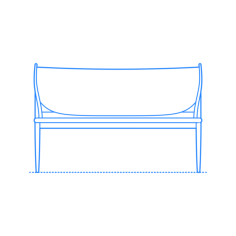 Furniture Benches Malin Bench Simple Line Art Svg, Free Vectors File